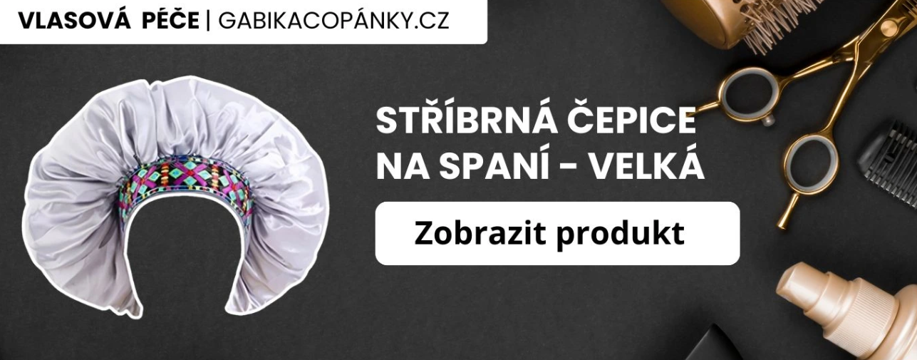 Stříbrna čepica na spaní